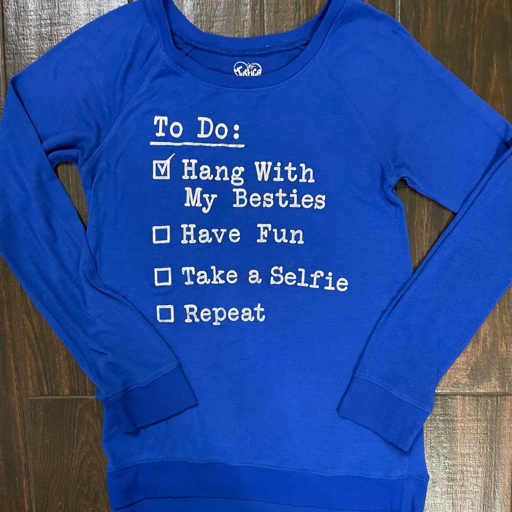 Justice size 14 Girls L/S graphic tee